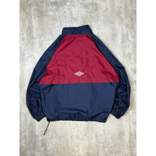 Vintage 90s Umbro Embroidered Logo Nylon Windbreaker Jacket Size XXL