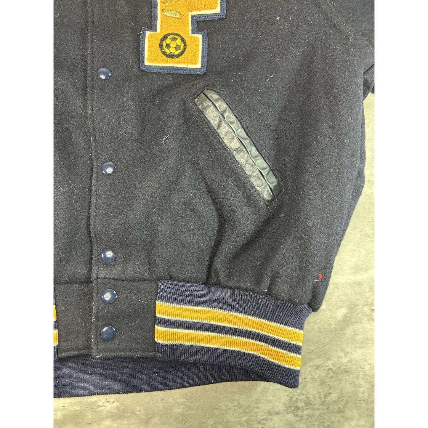 Vintage 90s Franklin Regional Embroidered Collegiate Varsity Jacket Size Medium