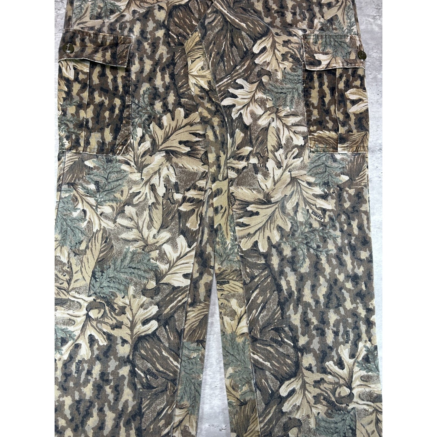 Vintage 90s Kleine Camo Tactical Hunting Cargo Pants Size 38 Green/Brown