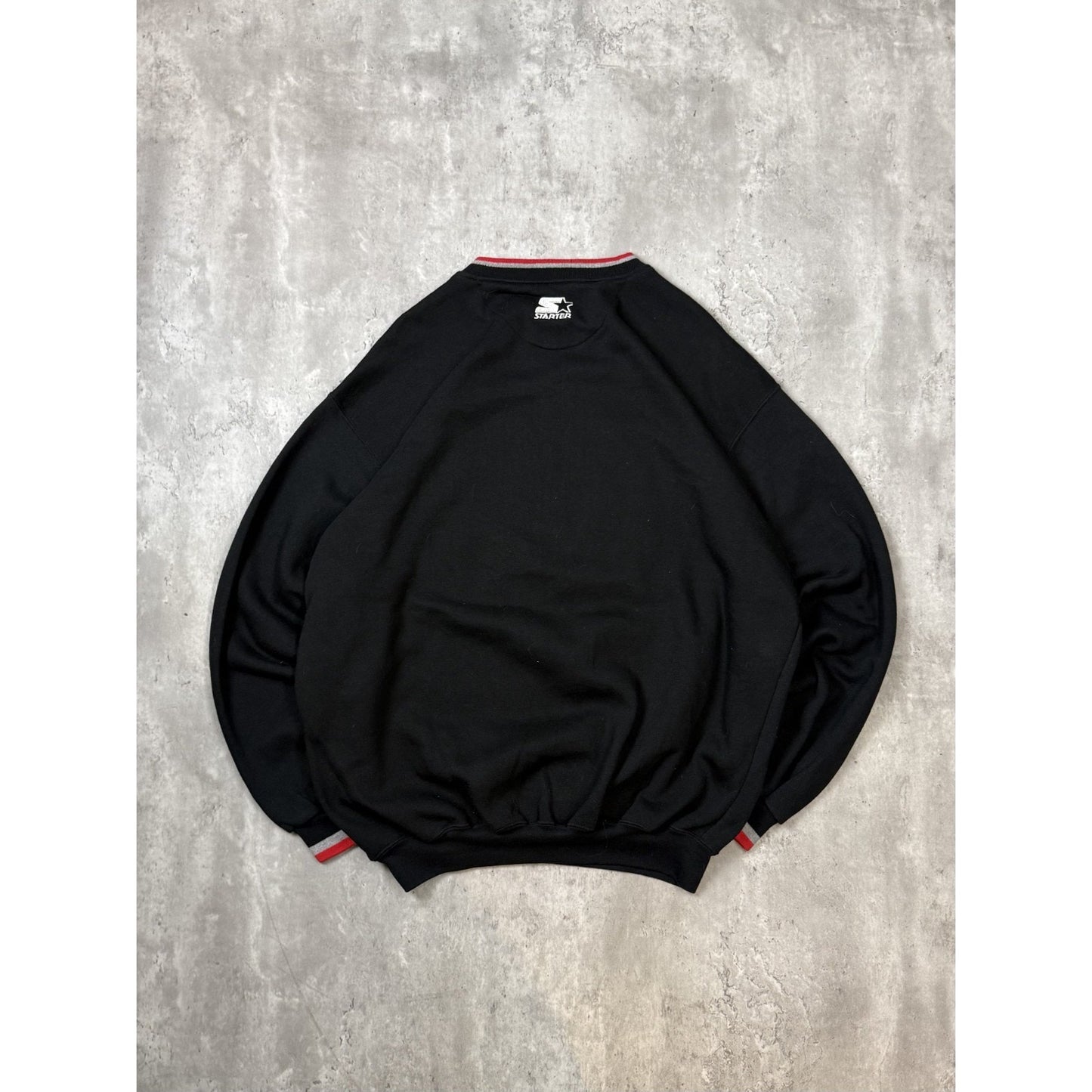 Vintage 90s Chicago Blackhawks NHL Embroidered Starter Sweatshirt Size 2XL