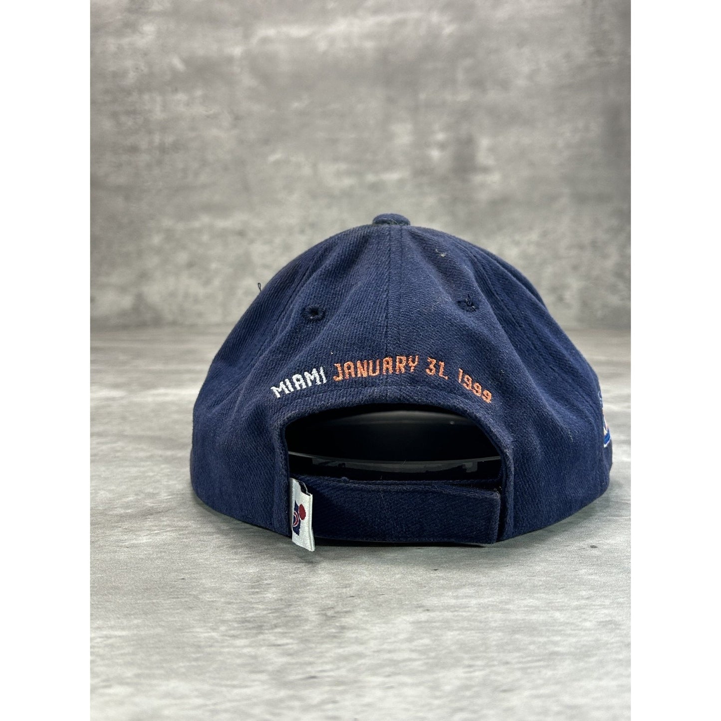 Vintage 1999 Denver Broncos NFL Embroidered Super Bowl Champs Strapback Hat OSFA