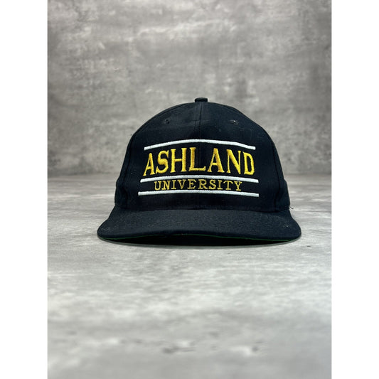 Vintage 90s Ashland University NCAA Embroidered Spellout Snapback Hat OSFA