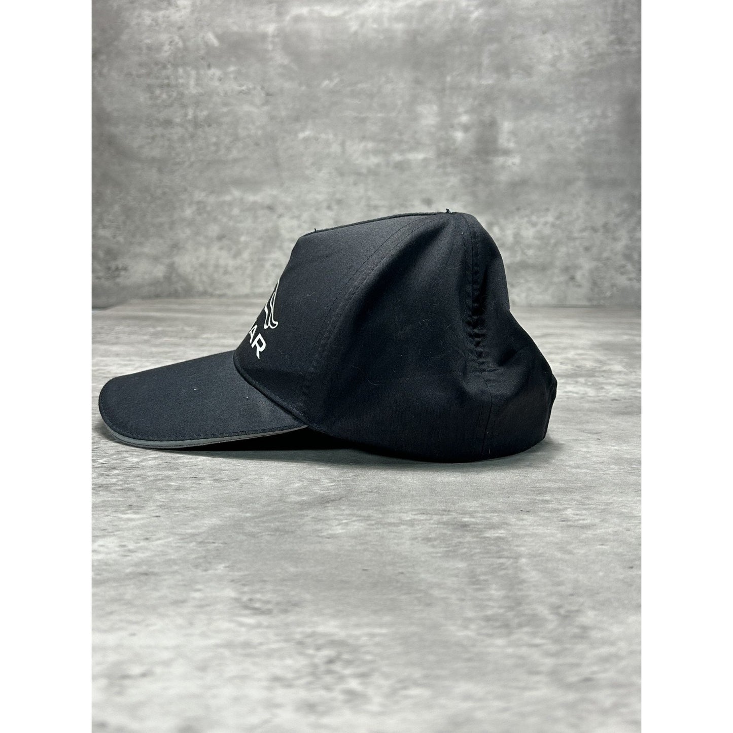 Vintage Jaguar Graphic Logo Car Promo Strapback Hat OSFA Black