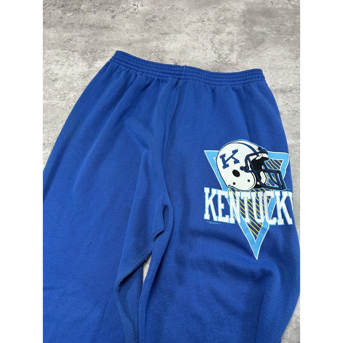 Vintage 90s Kentucky Wildcats NCAA Football Graphic Sweat Pants Size Large