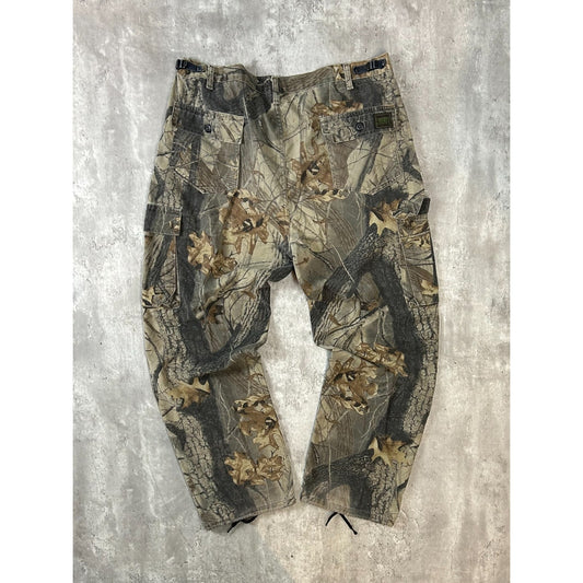 Vintage 90s Liberty Realtree Hardwoods Tree Camo Hunting Cargo Pants Size 43