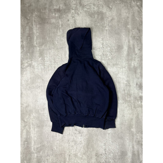 Vintage 70s/80s Wrangler Thermal Lined Full Zip Hooded Sweatshirt Size Medium