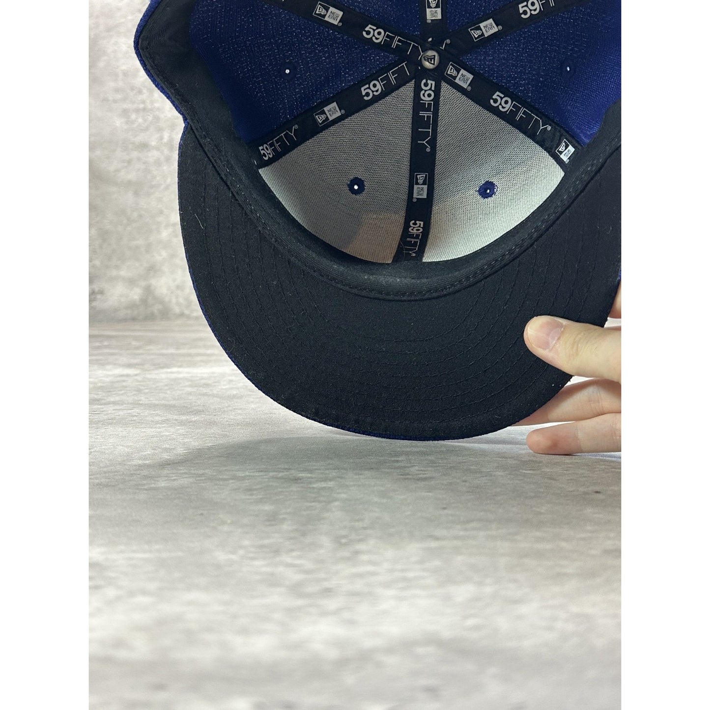 Buffalo Bisons MiLB Embroidered Logo Baseball Fitted Hat 7 1/2 Blue