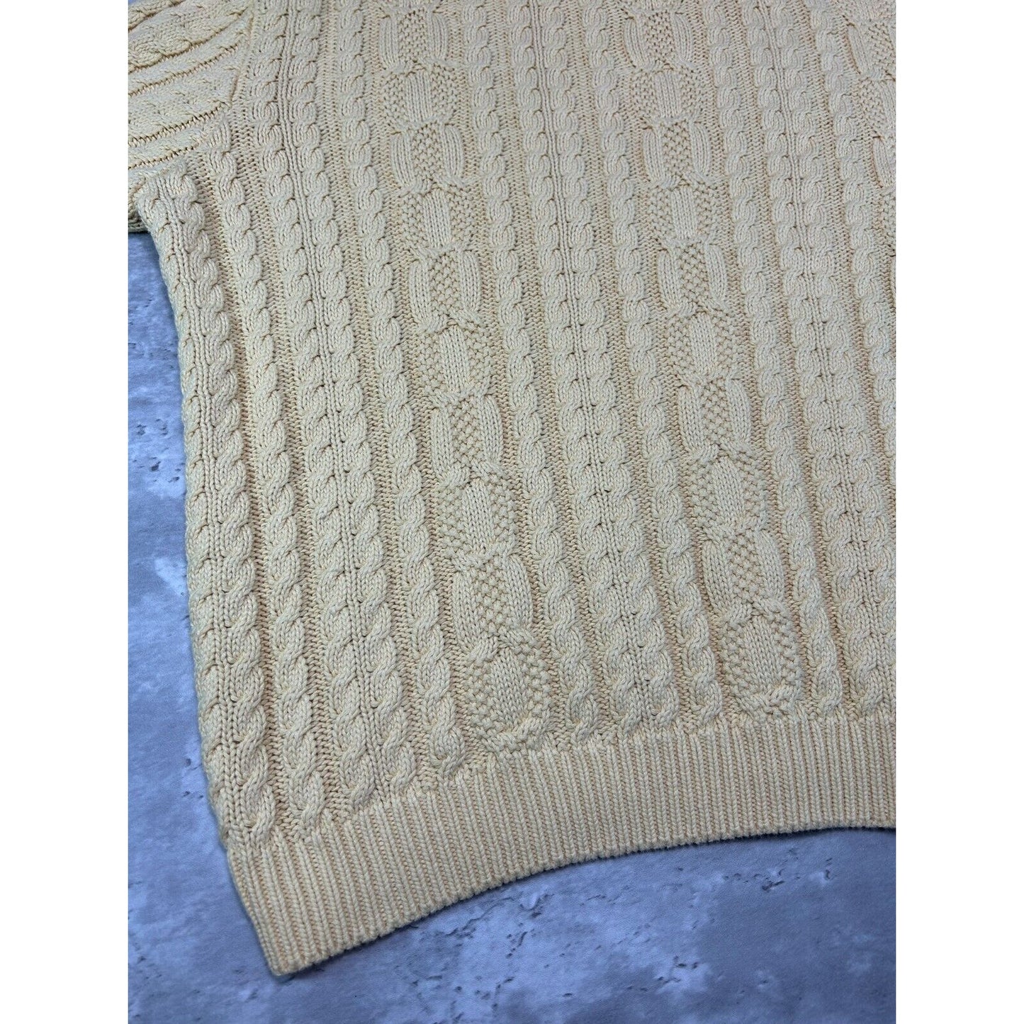 Vintage 90s Jeanne Pierre Cable Knit Turtle Neck Pullover Sweater Size Small