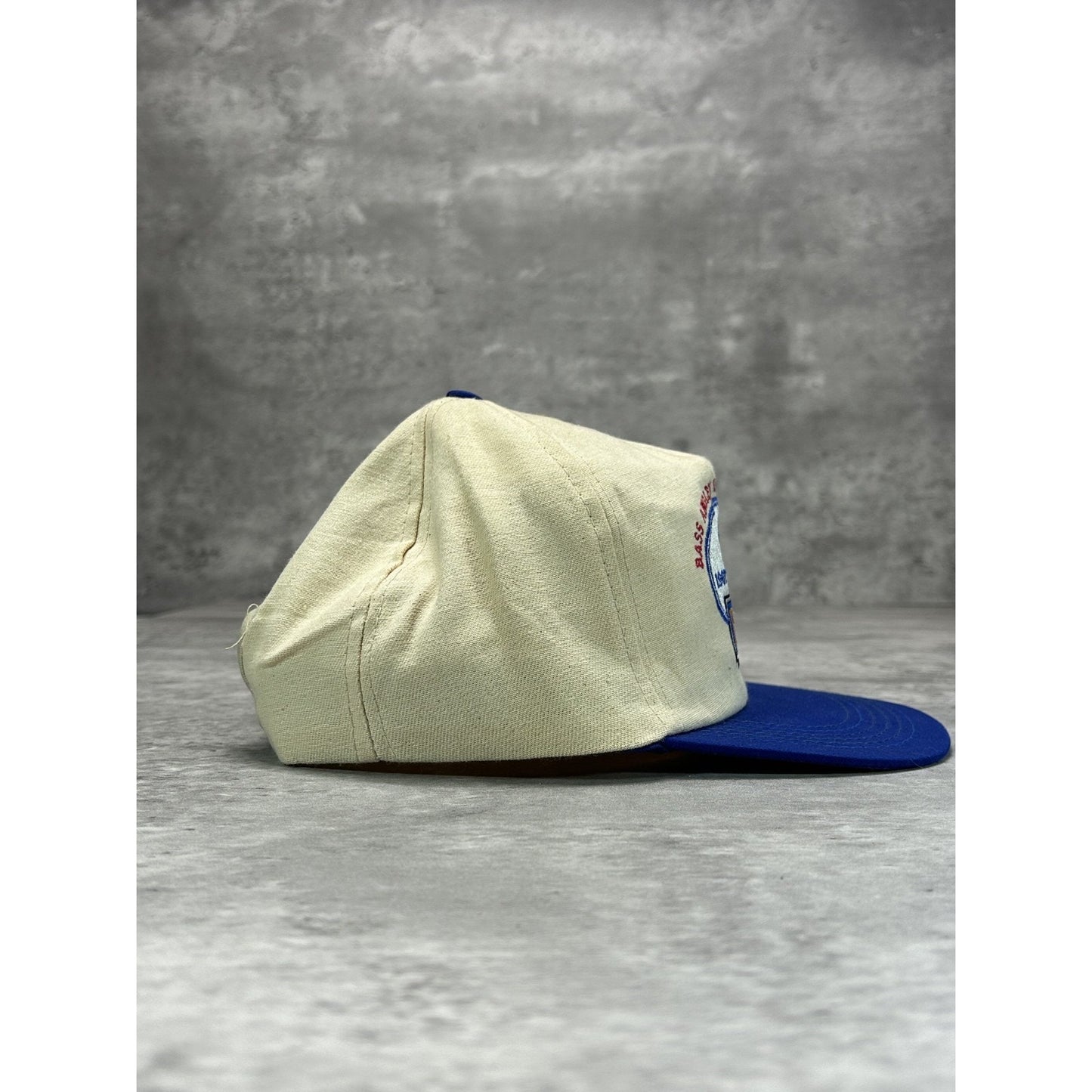 Vintage 1994 Bass Angler Sportsman Embroidered Fishing Snapback Hat OSFA