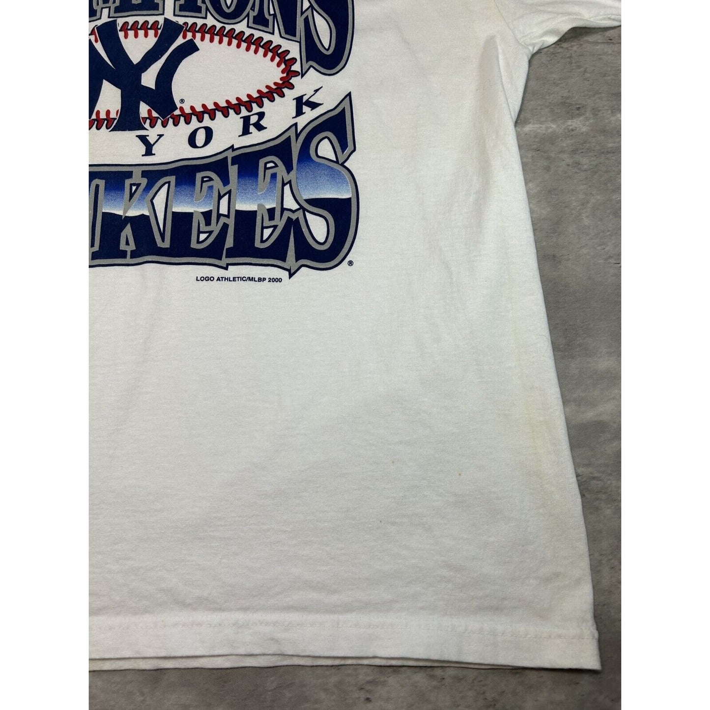 Vintage 2000 New York Yankees MLB AL Division Champs Graphic T-Shirt Size XL