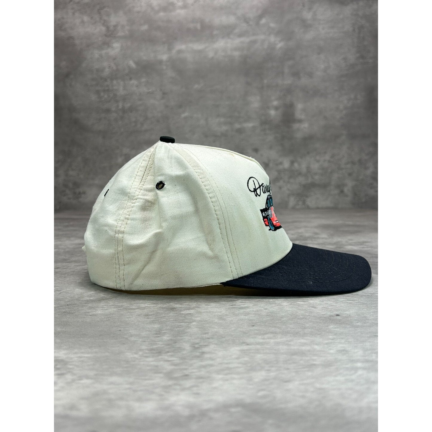 Vintage 90s Darrell Waltrip #17 Nascar Embroidered Racecar Snapback Hat OSFA