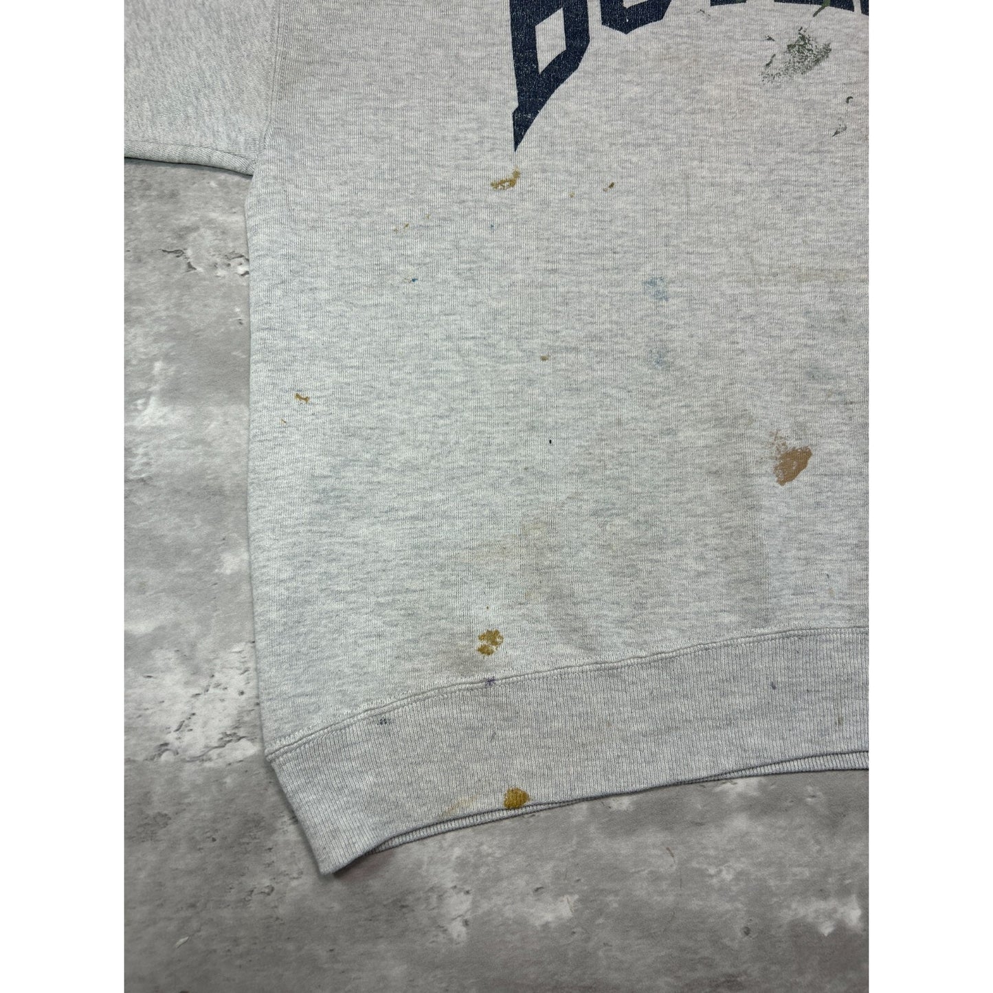 Vintage Butler University NCAA Collegiate Arc Spellout Pullover Sweatshirt Size XXL Gray