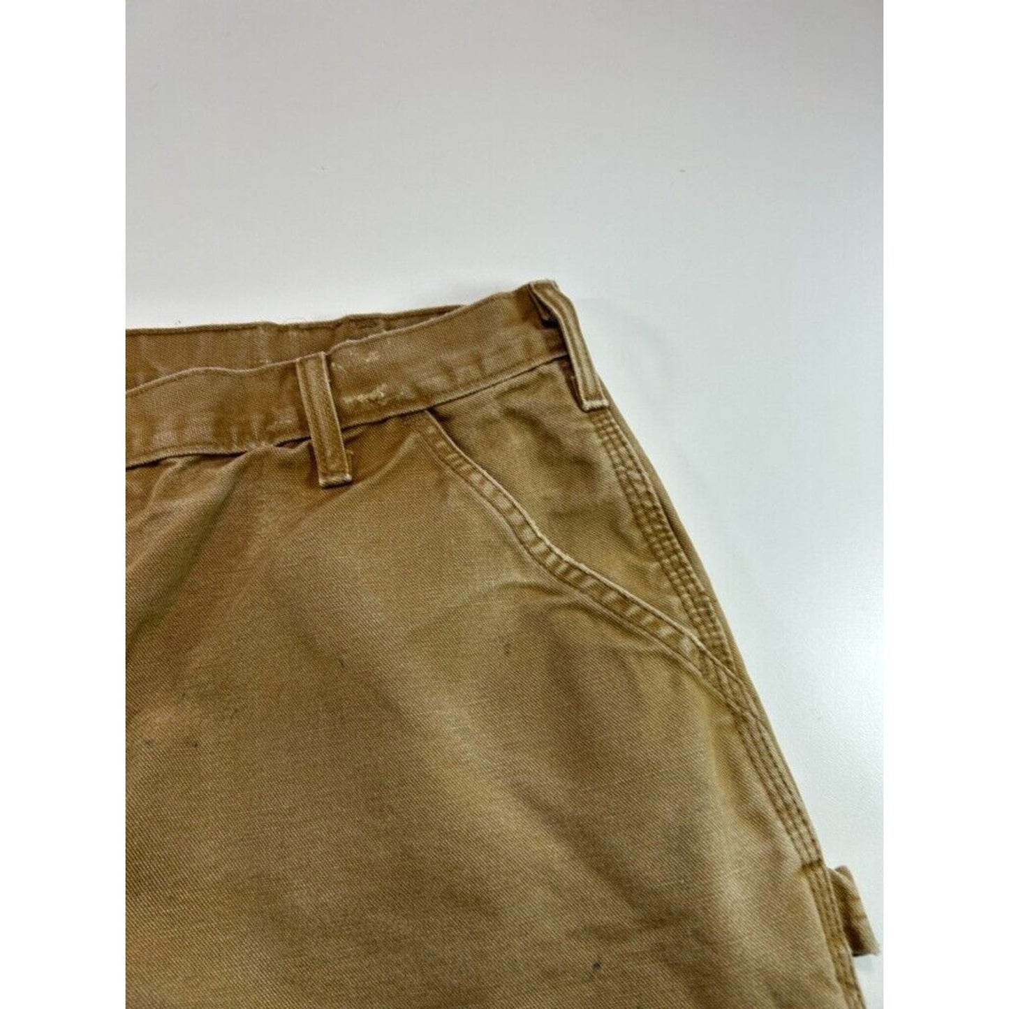 Vintage Carhartt Dungaree Fit Canvas Workwear Carpenter Pants Size 34 B11 BRN