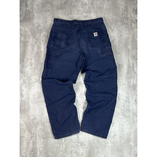 Vintage Carhartt FR Original Fit Canvas Workwear Carpenter Pants Size 38