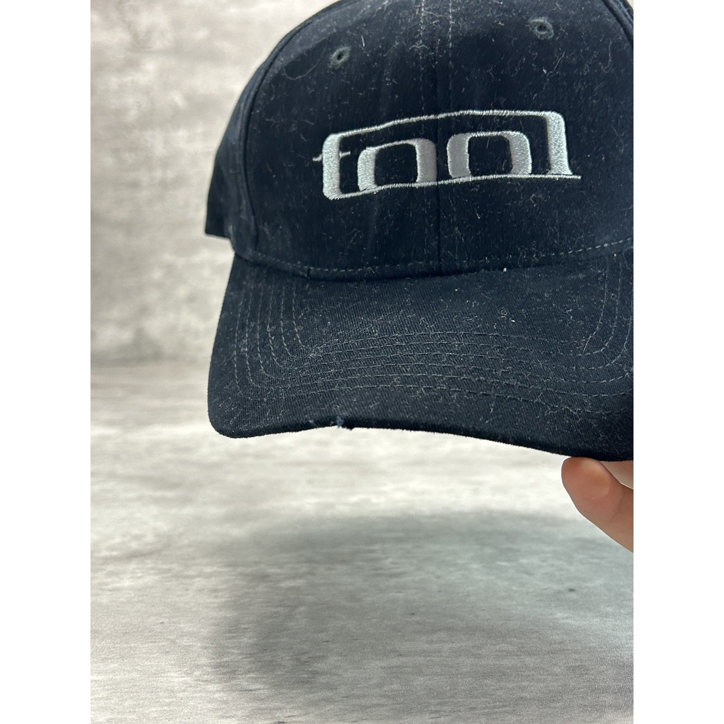 Vintage 90s Tool Embroidered Spellout Rock Music Band Fitted Hat Small