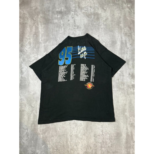 Vintage 1995 Nascar Winston Cup Series Racing Graphic T-Shirt Size 2XL Black