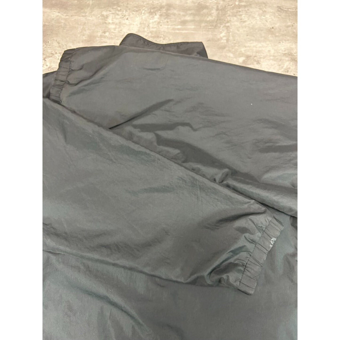 Vintage 90s Adidas Reversible Nylon Full Zip Windbreaker Jacket Size XXL Black