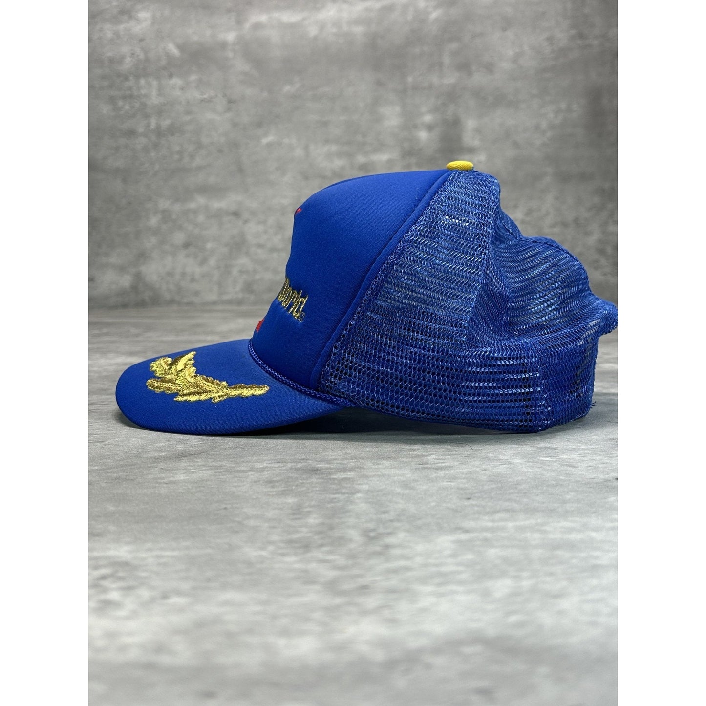 VTG 80s Walt Disney World Embroidered Scrambled Eggs Trucker Snapback Hat OSFA
