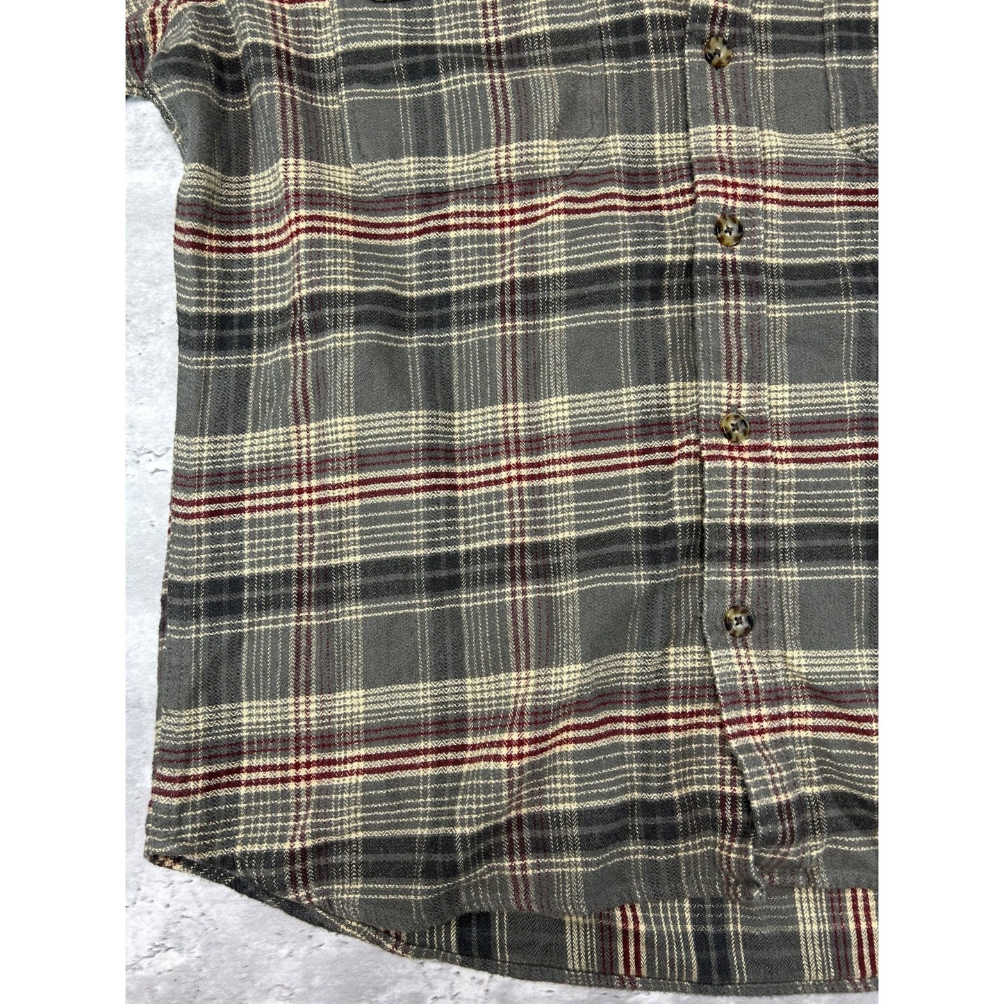 Vintage Woolrich Plaid Print Long Sleeve Button Up Shirt Size Large