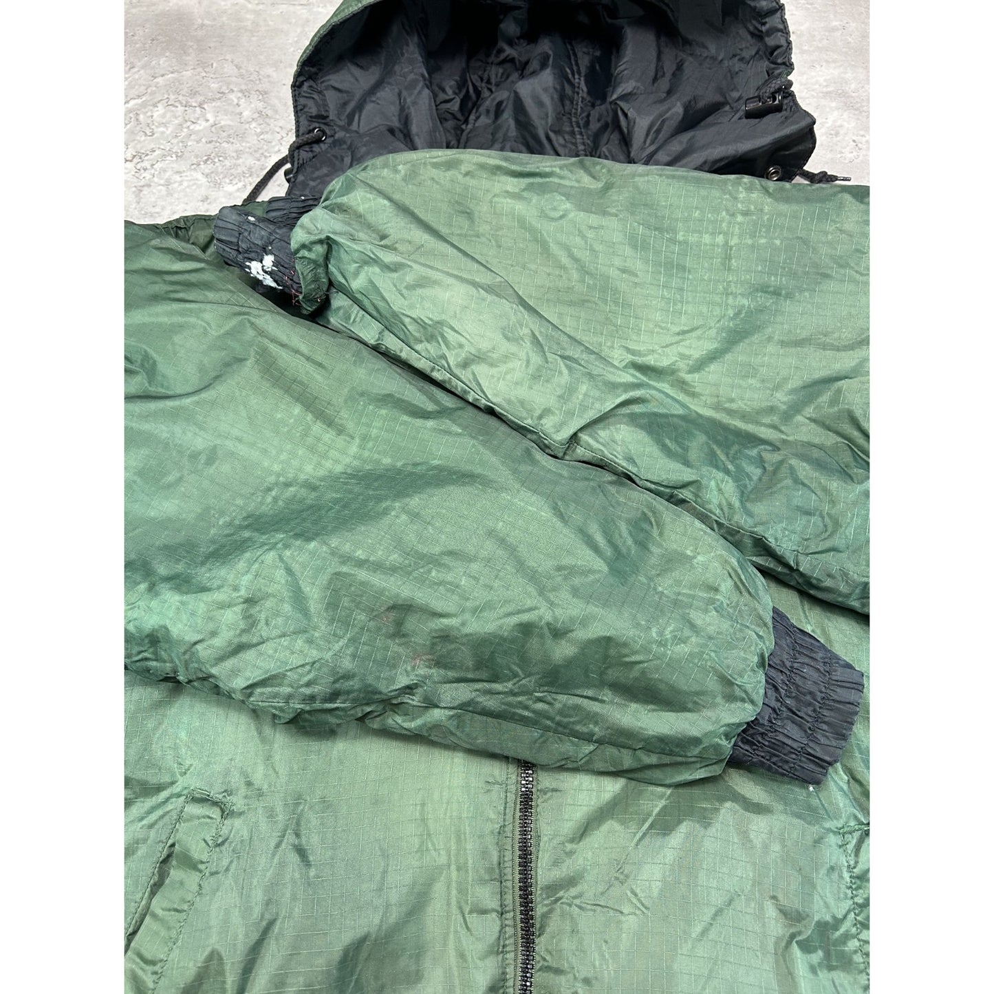 Vintage 90s Green Bay Packers NFL Insulated Full Zip Hooded Jacket Size Large