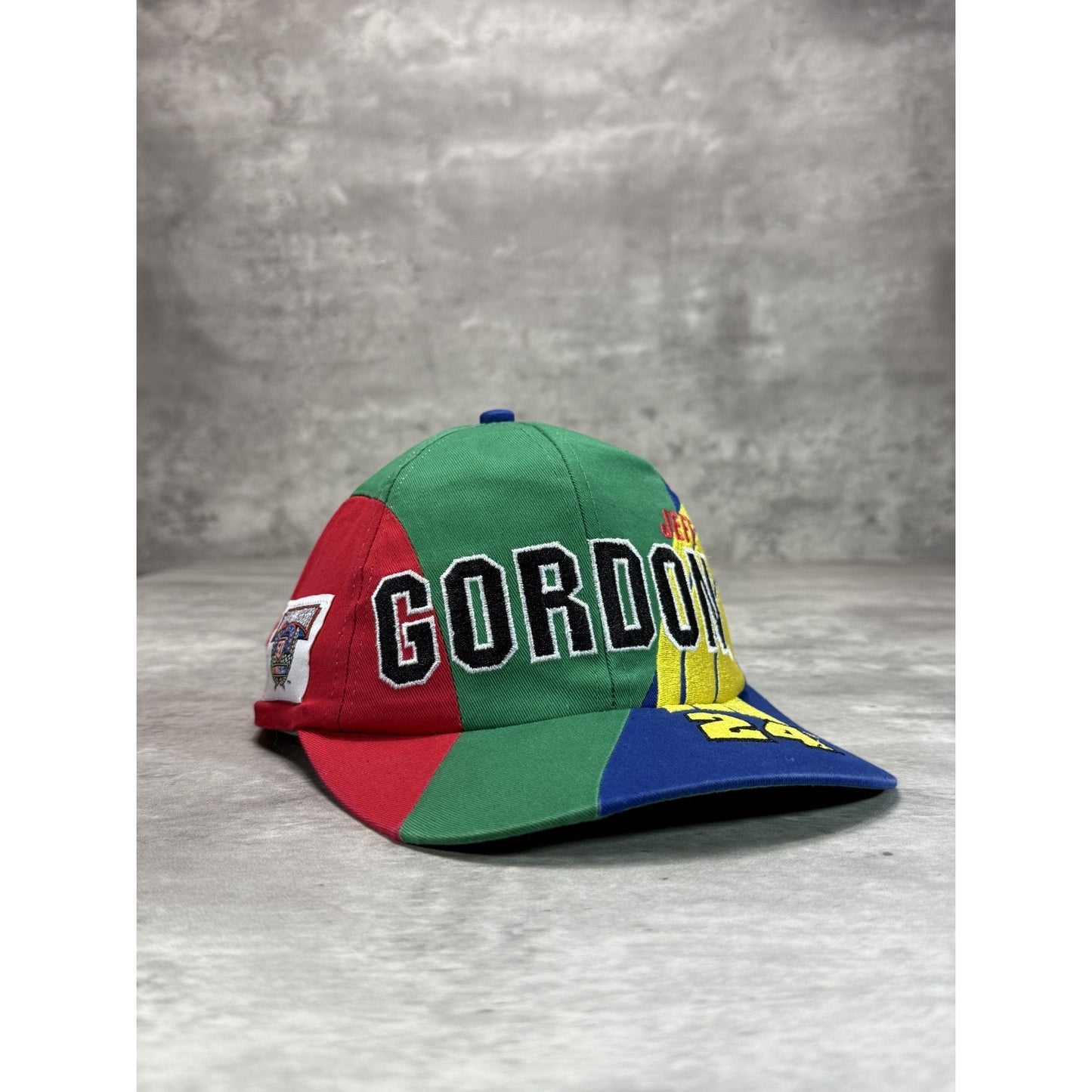 Vintage 90s Jeff Gordon #24 Dupont Racing Embroidered Nascar Snapback Hat OSFA