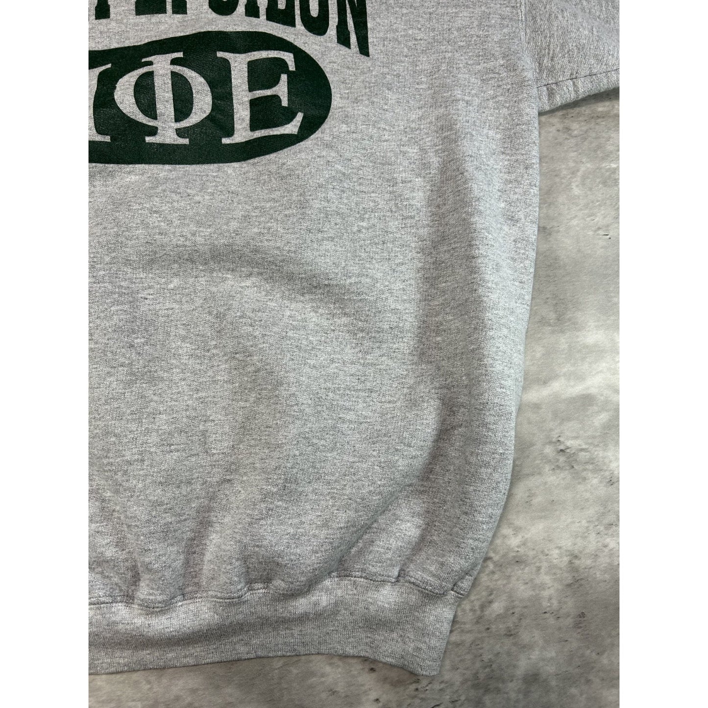 Vintage 80s/90s Pi Phi Epsilon Fraternity Spellout Graphic Sweatshirt Sz Medium