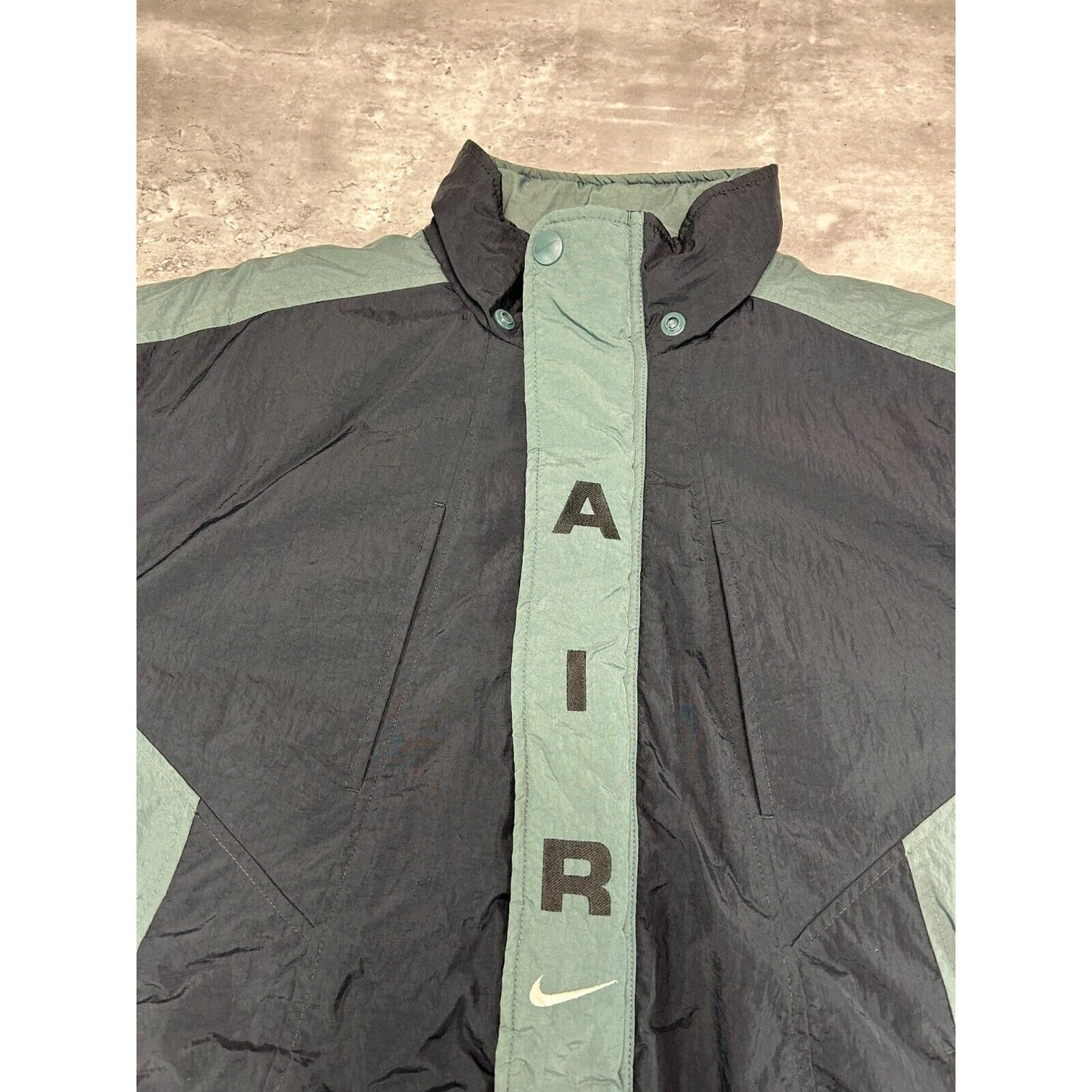 Vintage 90s Nike Air Embroidered Swoosh Insulated Full Zip Jacket Size Medium