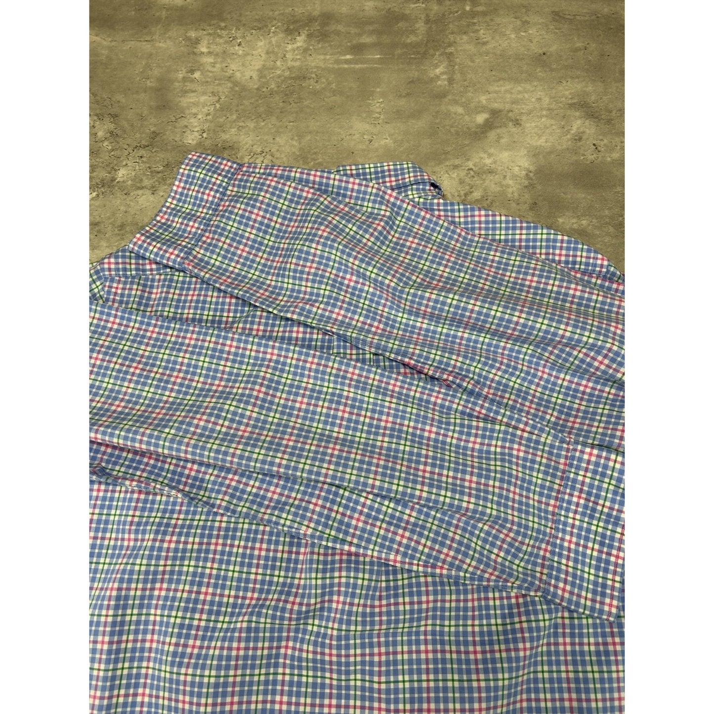 Vintage Polo Ralph Lauren Reworked Cropped Long Sleeve Button Up Shirt Sz Large