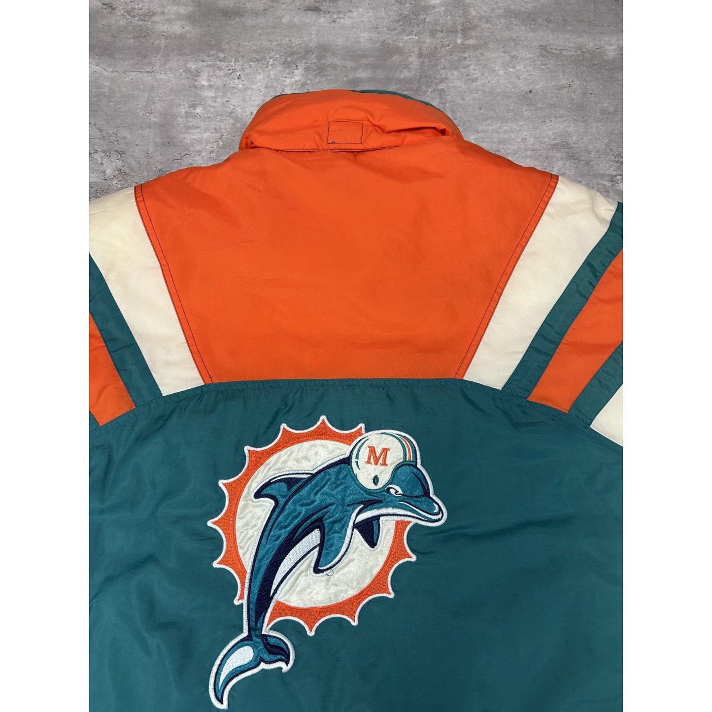 Vintage 90s Miami Dolphins NFL Insulated Full Zip Jacket Size Medium