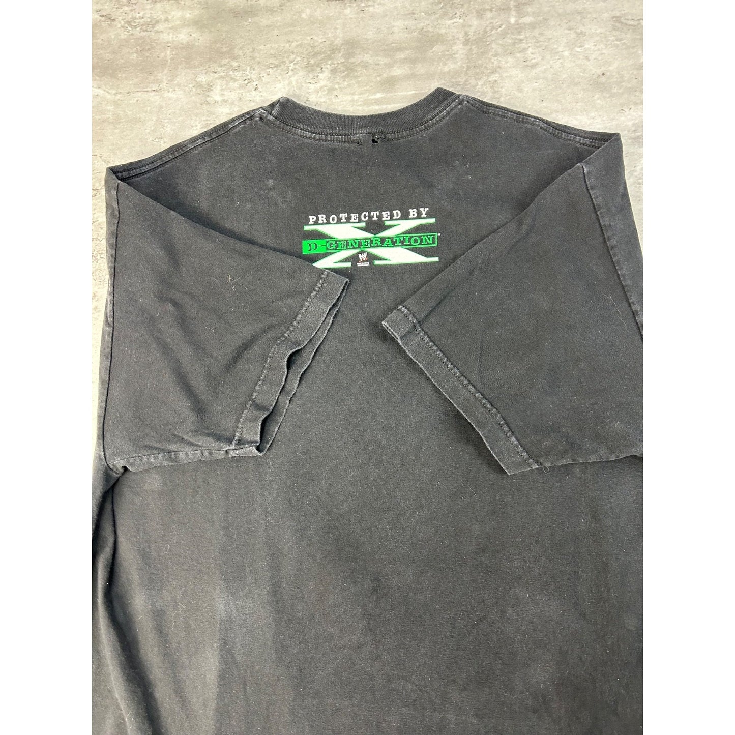 Vintage WWE D-Generation X Spellout Graphic Wrestling T-Shirt Size Large