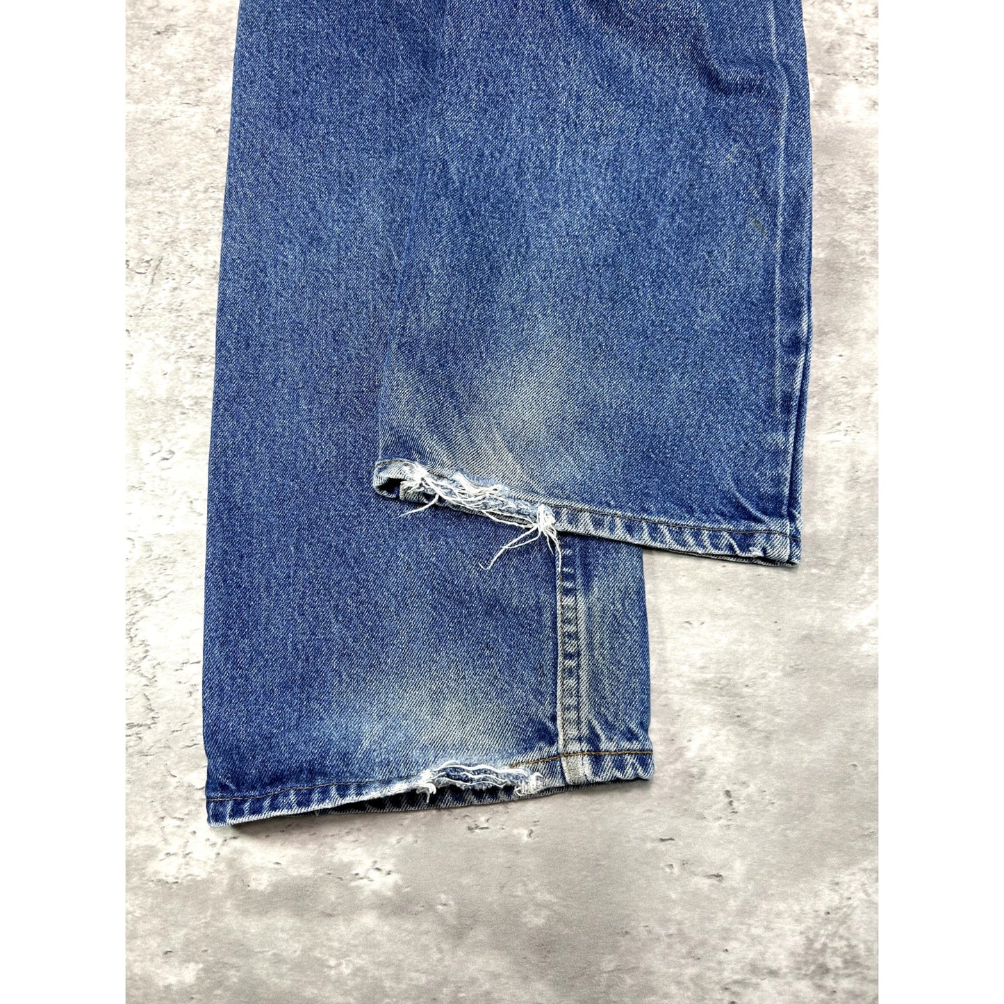 Vintage 80s/90s Levis Orange Tab Dark Wash Denim Pants Size 36W Blue