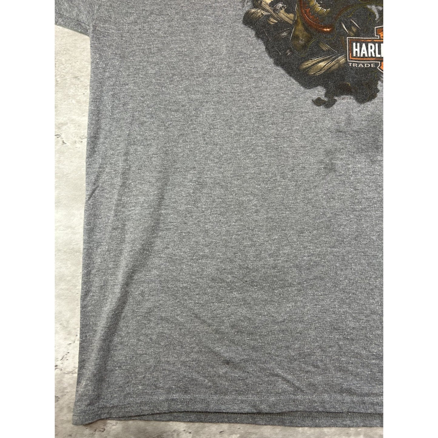 Harley Davidson Motorcycles Clown Graphic T-Shirt Size 2XL Gray