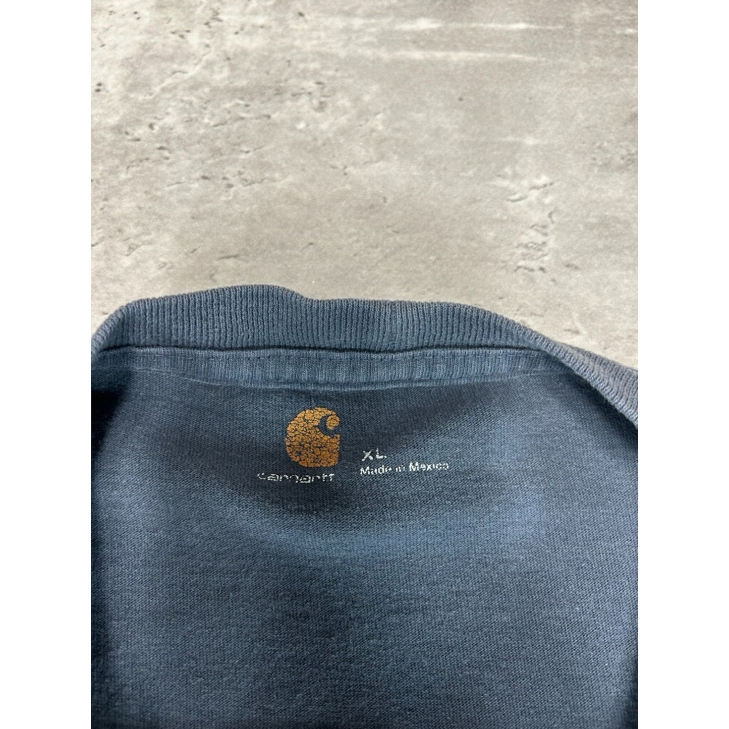 Carhartt Embroidered Patch Pocket Workwear Long Sleeve T-Shirt Sz XL