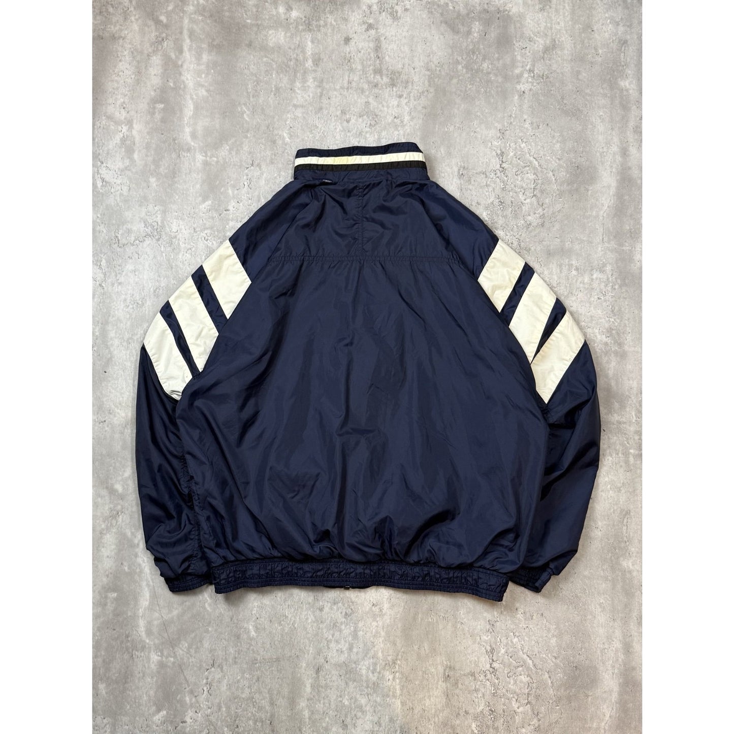 Vintage 90s Adidas Embroidered Spellout Nylon Windbreaker Jacket Size Large