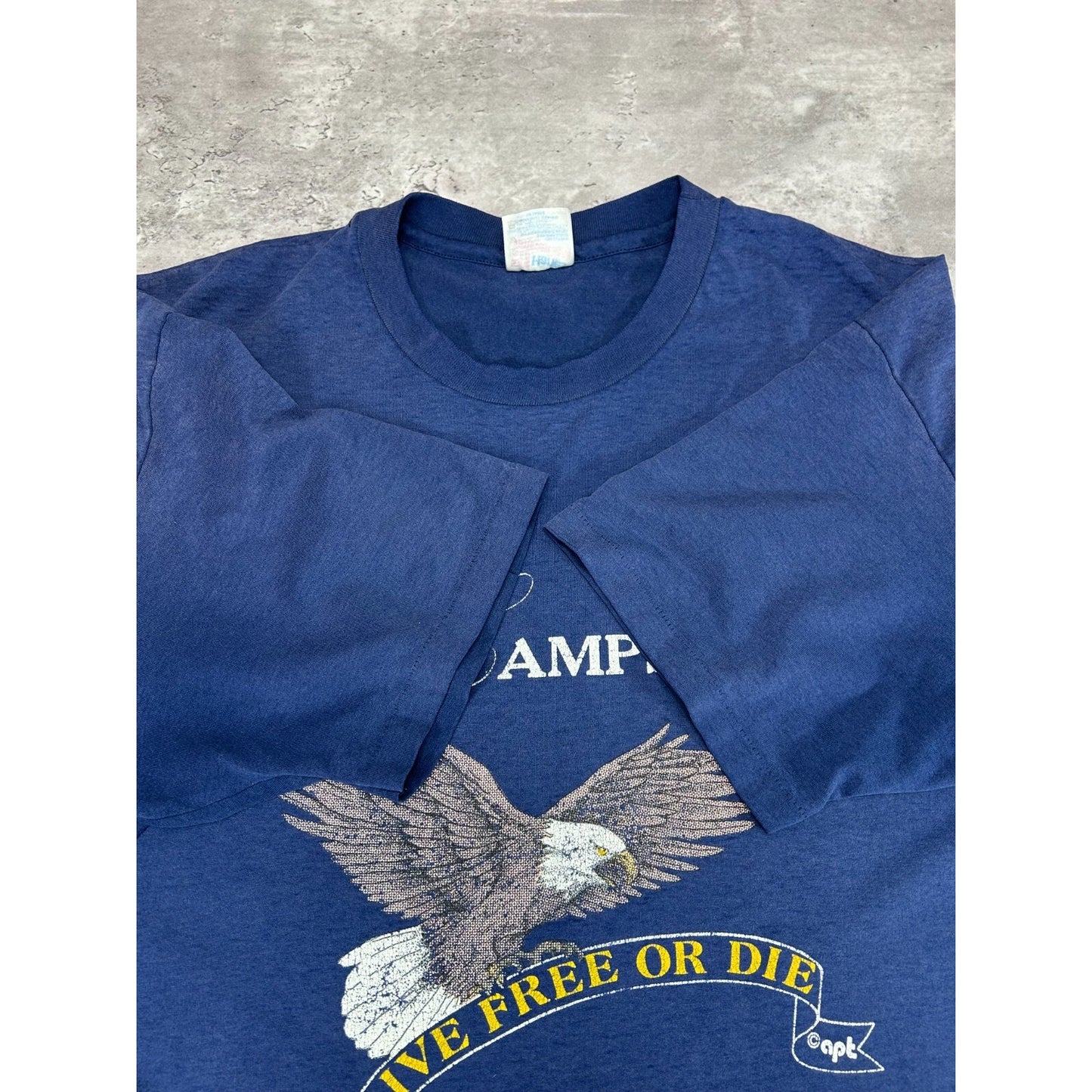 Vintage 1980s New Hampshire Bald Eagle Destination Graphic T-Shirt Size XXL