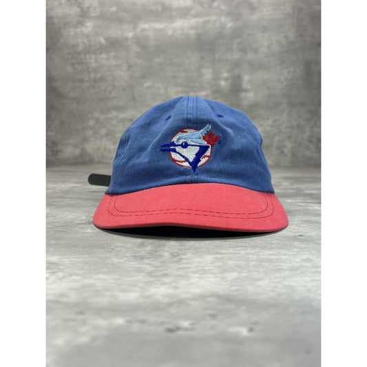 Vintage 90s Toronto Blue Jays Embroidered Logo Baseball Strapback Hat OSFA