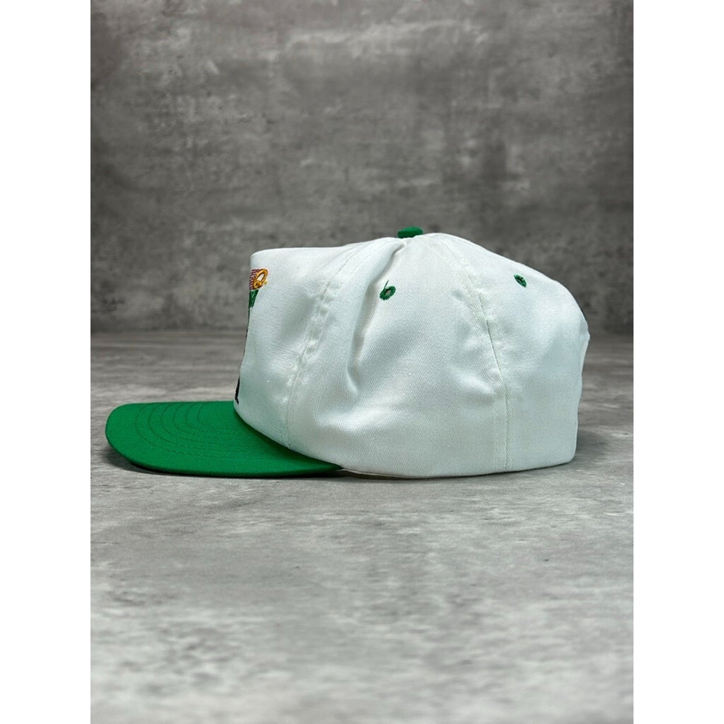 Vintage 90s Quaker State Embroidered Truck Graphic Snapback Hat OSFA