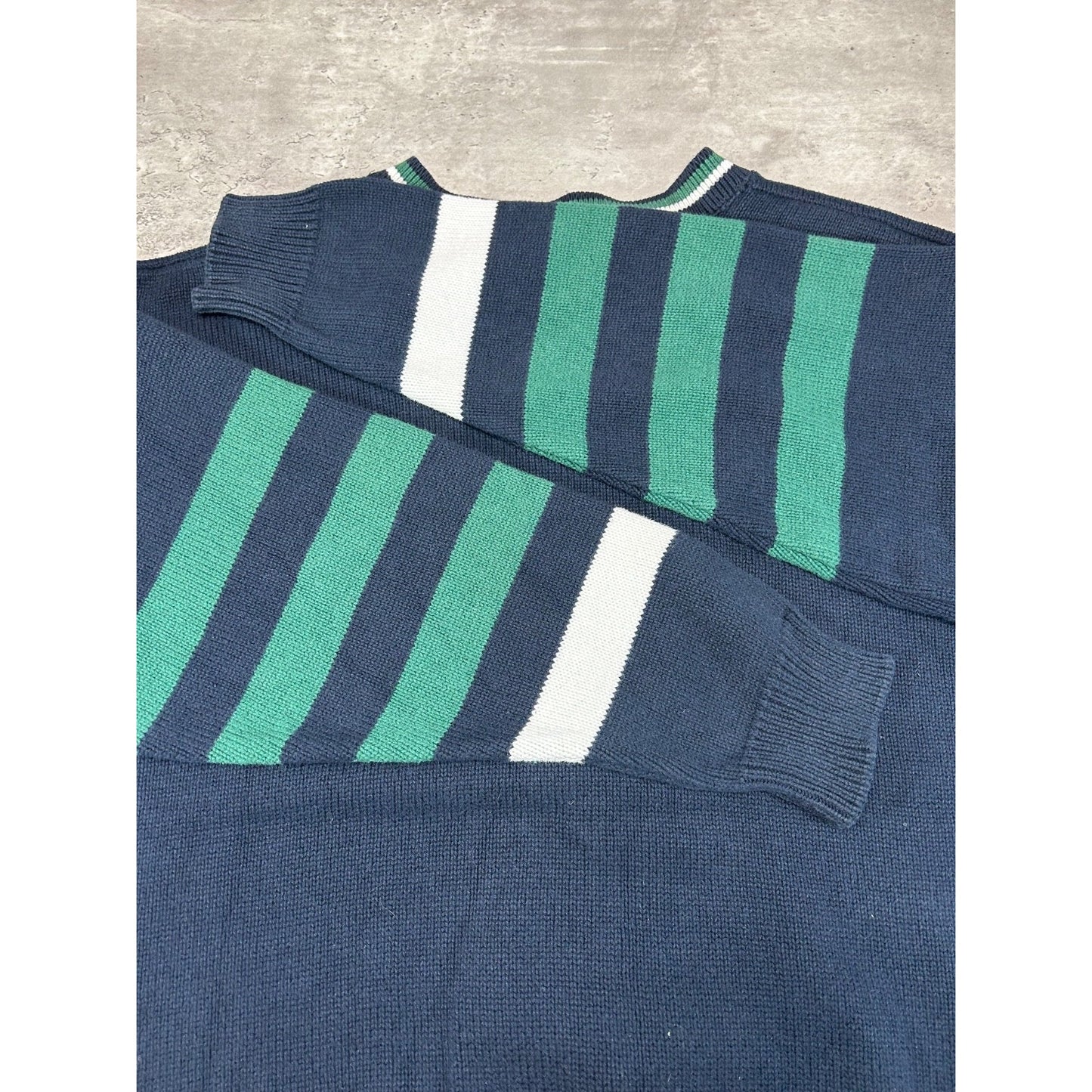Vintage 90s Golf Classics Embroidered Cardigan Knit Sweater Size Large