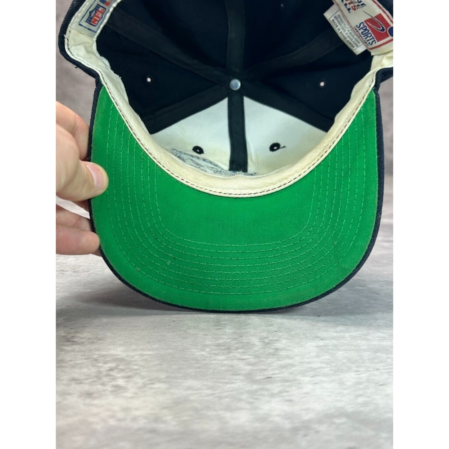 VTG 90s Carolina Panthers NFL Sports Specialties Plain Logo Snapback Hat OSFA