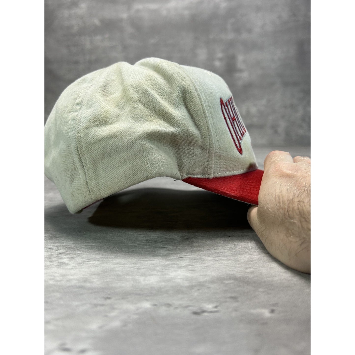 Vintage 90s Ohio Stadium NCAA Buckeyes Embroidered Spellout Snapback Hat OSFA