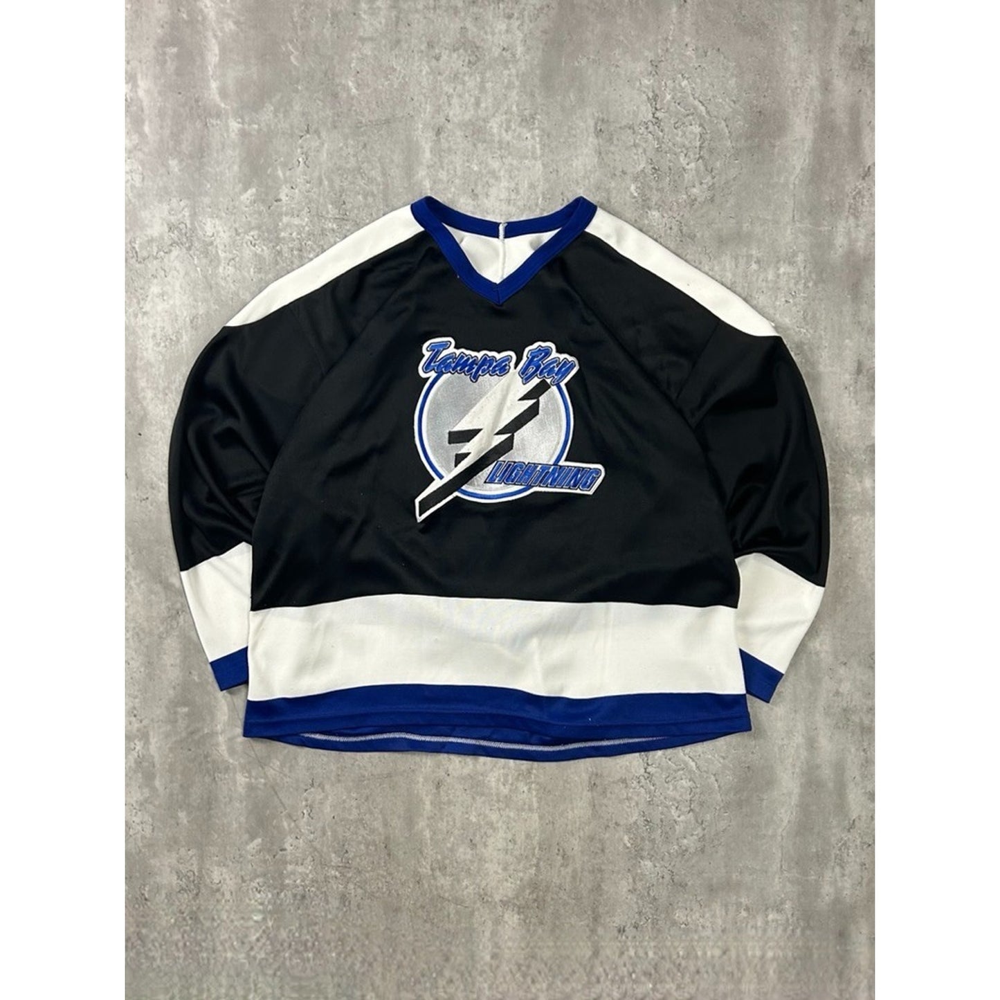 Vintage 90s Chris Kontos #16 Tampa Bay Lightning NHL Stitched Jersey Size XL