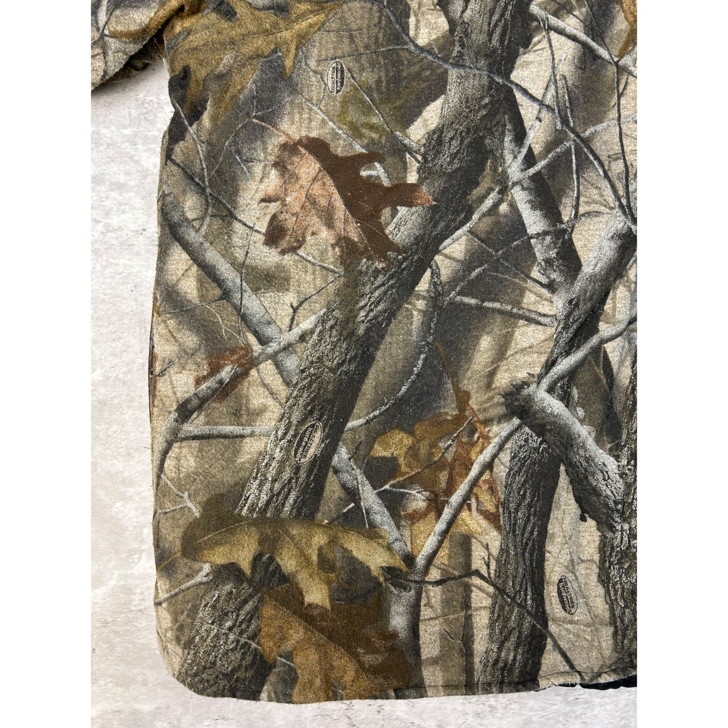 Vintage Pro Gear Realtree Hardwoods Full Zip Hooded Hunting Jacket Size 2XL