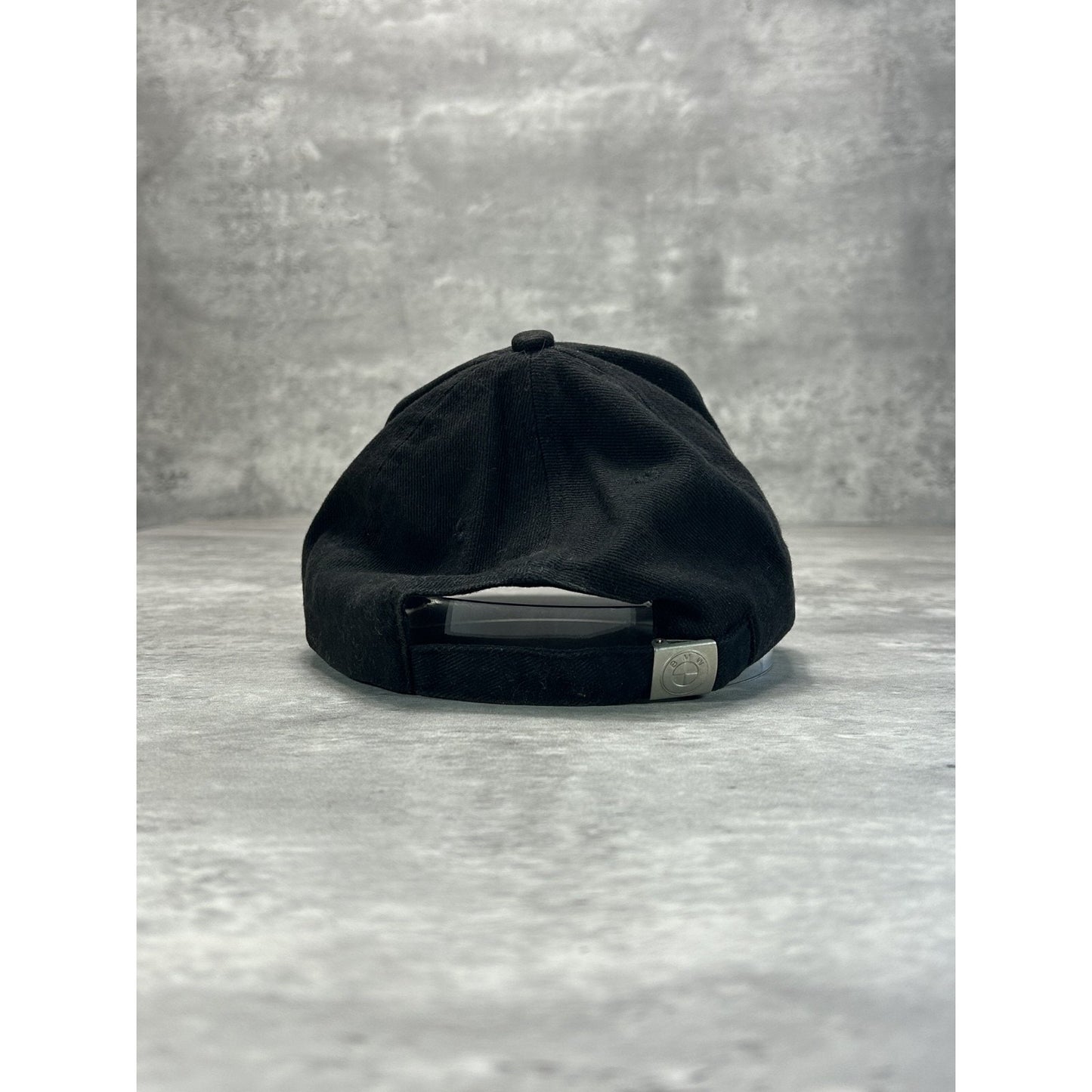 Vintage BMW Embroidered Car Logo Strapback Hat OSFA Black