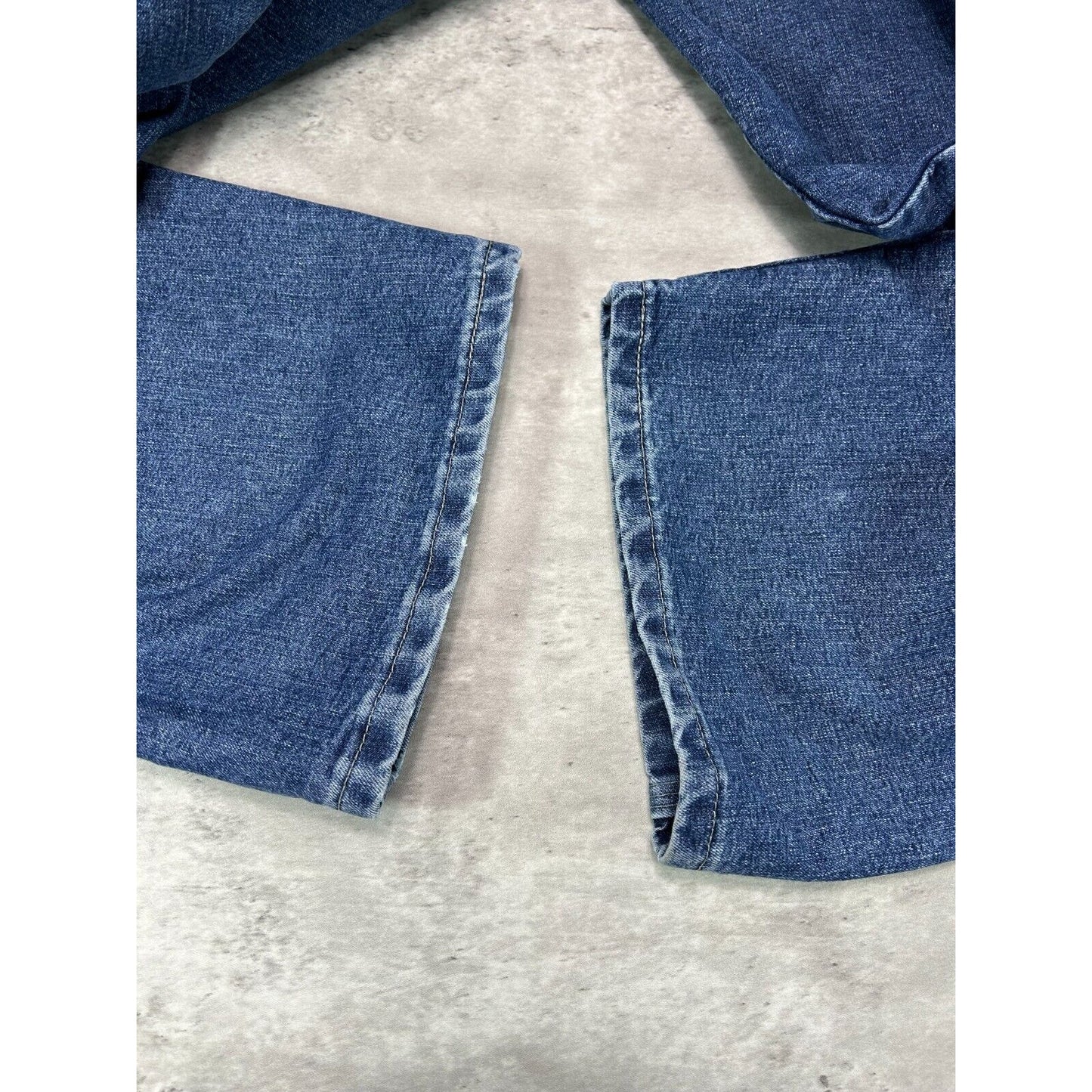 Vintage Wrangler Dark Wash Denim Workwear Carpenter Pants Size 37