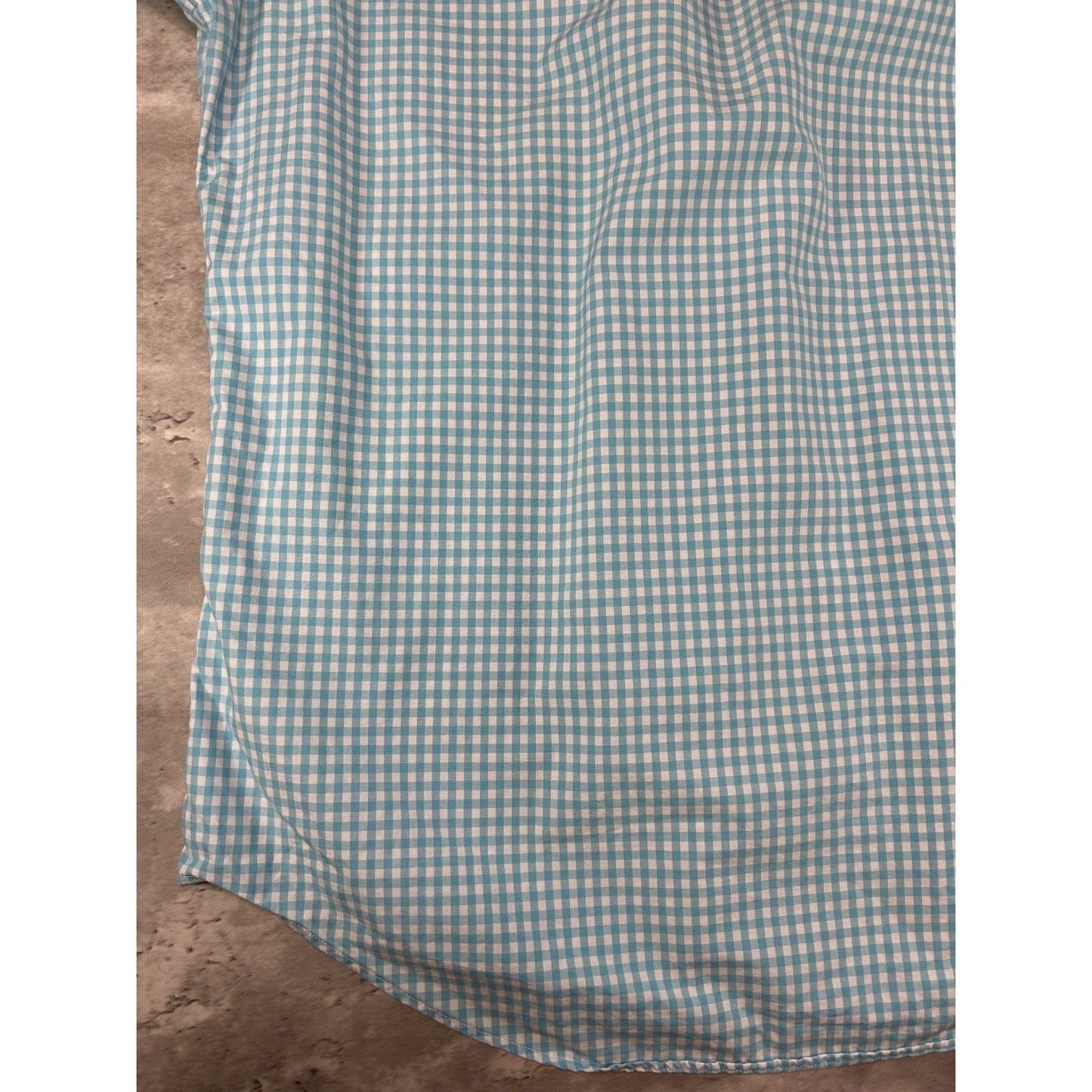Polo Ralph Lauren Plaid Print Long Sleeve Button Up Shirt Size Large Blue/White