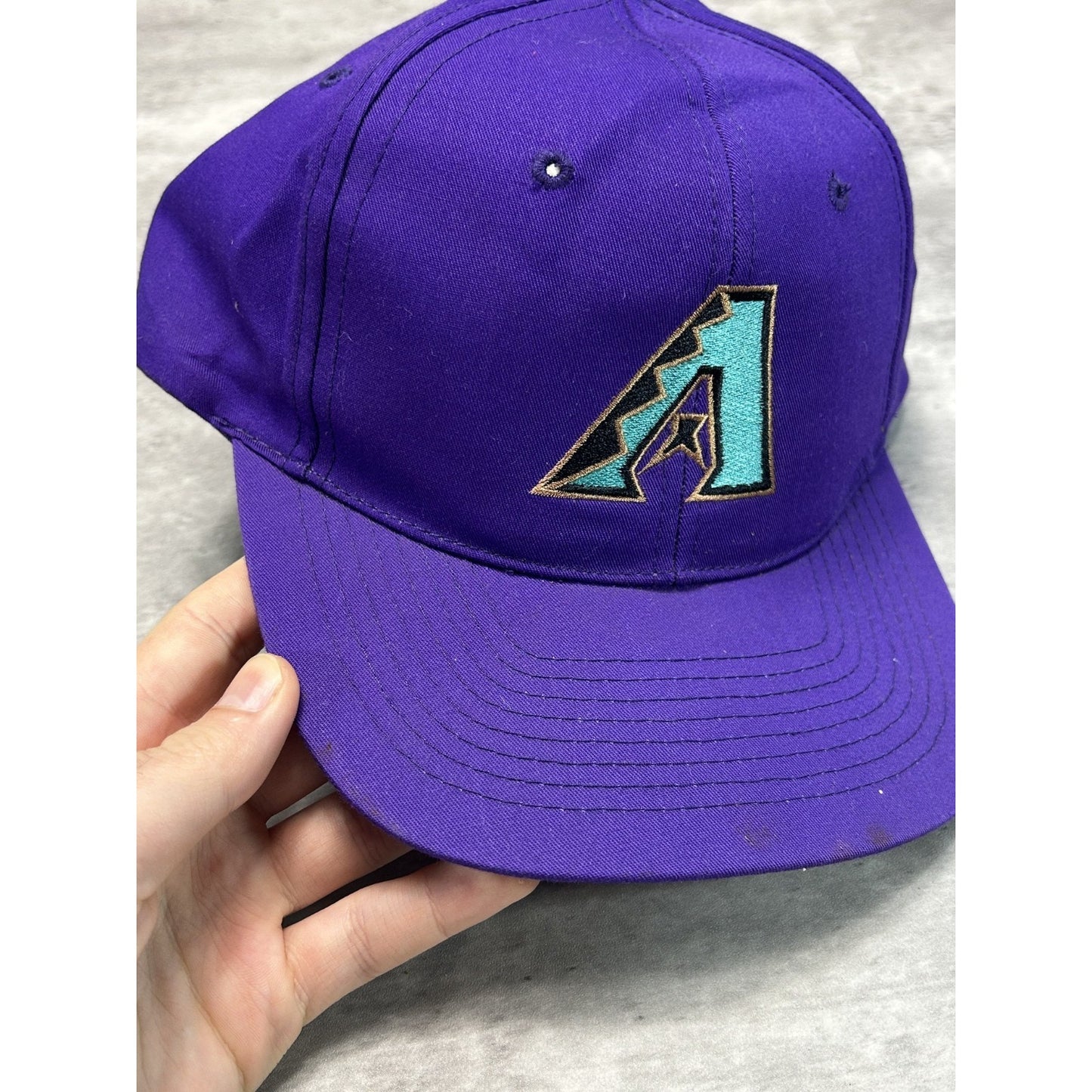 Vintage 90s Arizona Diamondbacks MLB Embroidered Baseball Snapback Hat OSFA