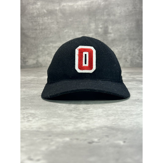 Vintage 90s Ohio State Buckeyes NCAA Embroidered Patch Logo Snapback Hat OSFA