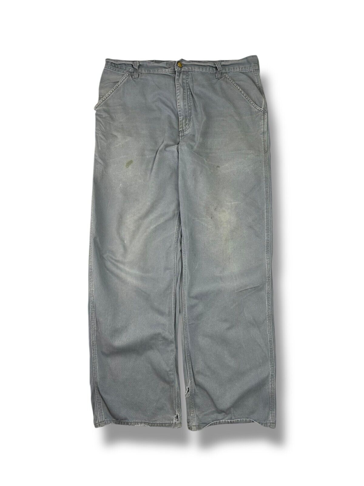 Vintage Carhartt Original Fit Canvas Workwear Pants Size 36 Blue