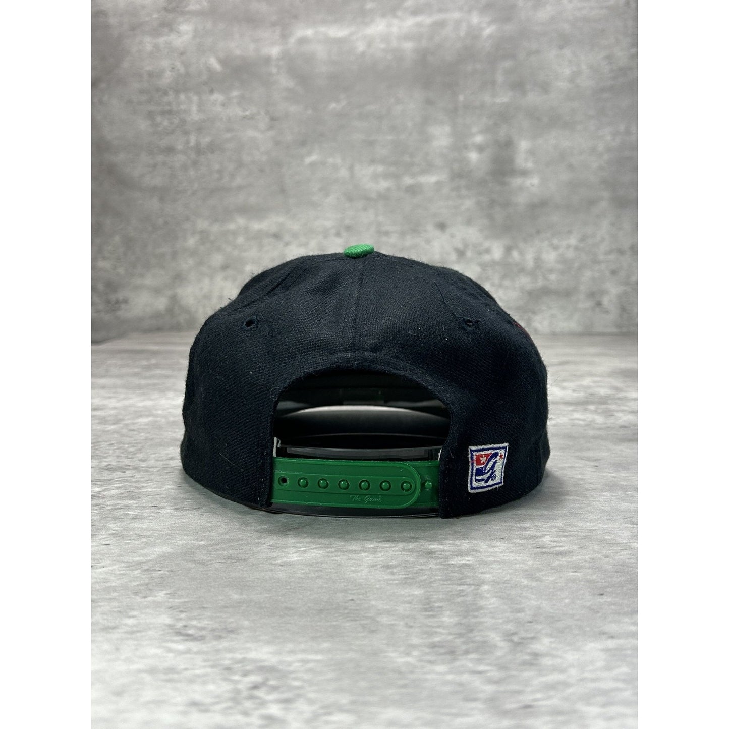 Vintage 90s Minnesota North Stars NHL Embroidered Spellout Snapback Hat OSFA