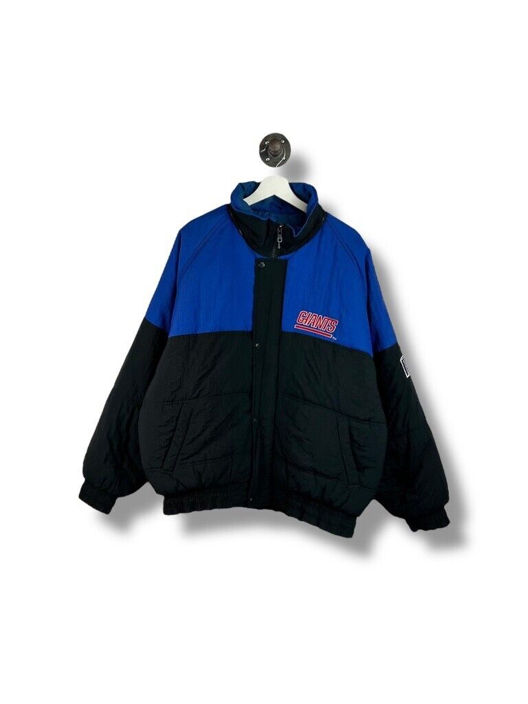 Vintage 90s New York Giants NFL Embroidered Insulated Full Zip Jacket Size Large